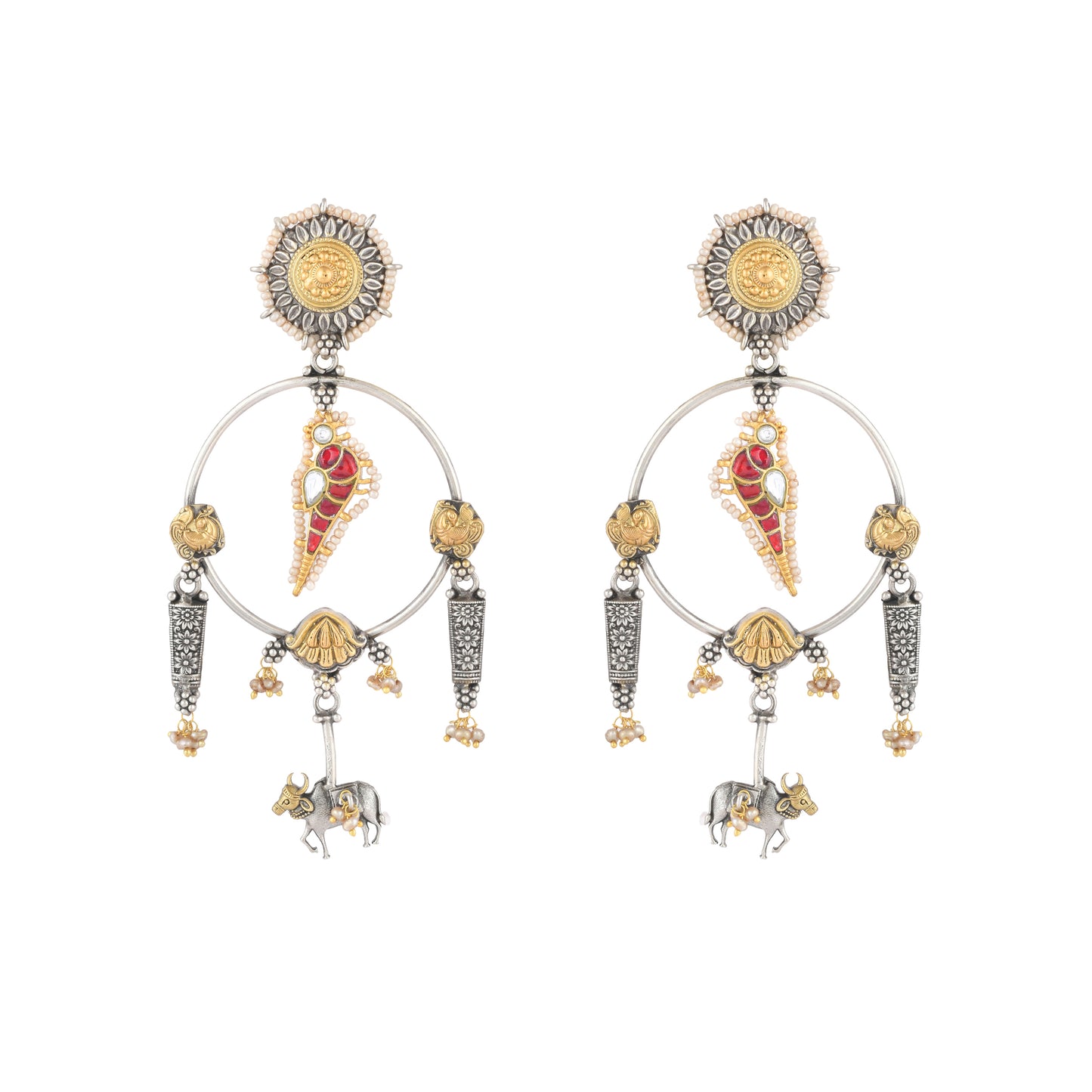 DAKSI TRIBEL STYLE HOLY COW EARRING