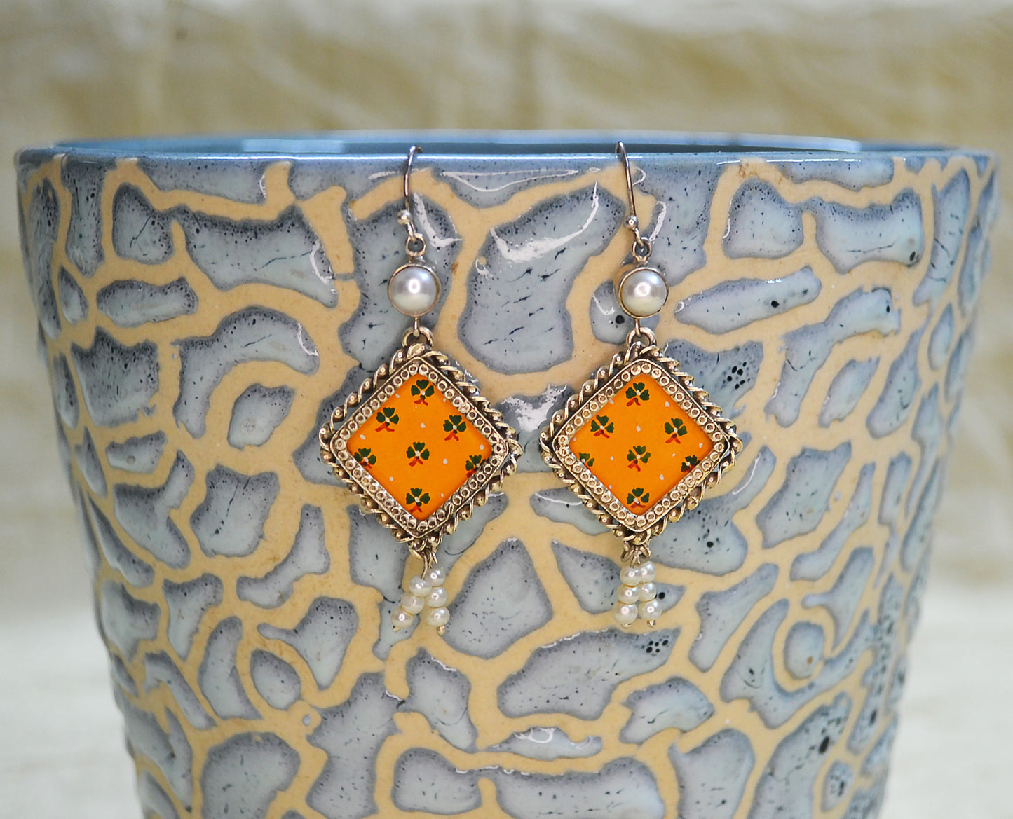 Kishori Hand Painted Earrings
