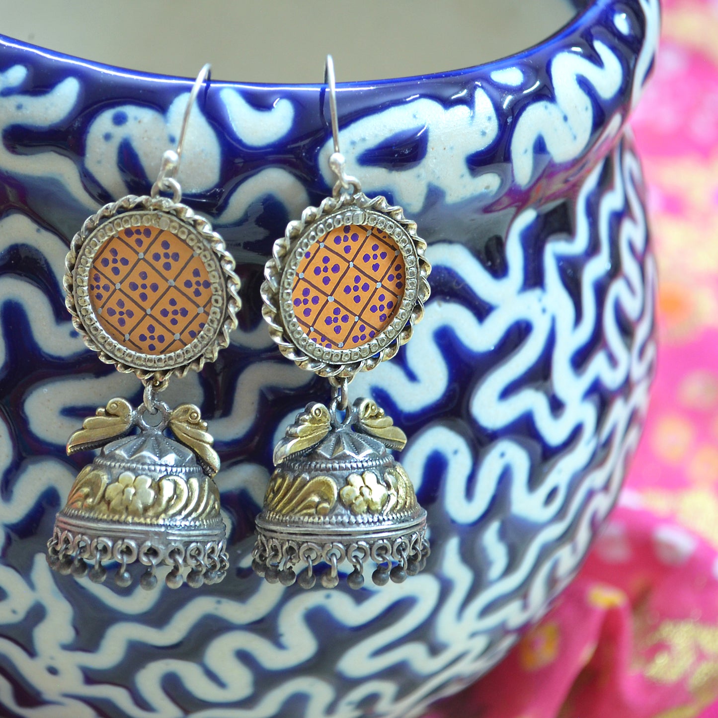 Hema Hand Painted Jhumki