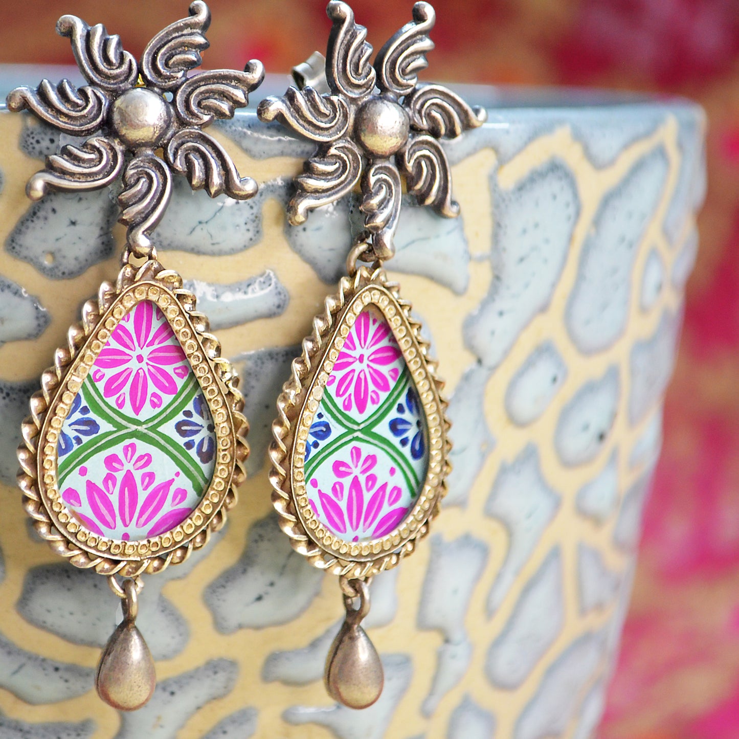 Falguni Hand Painted Earring