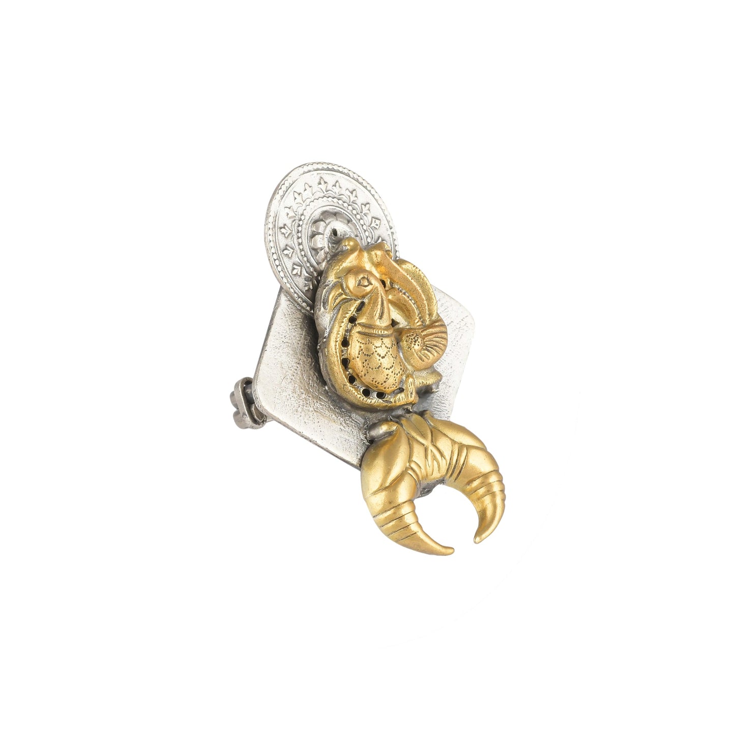 PEACOCK STYLE GPLDEN TONED RING SET
