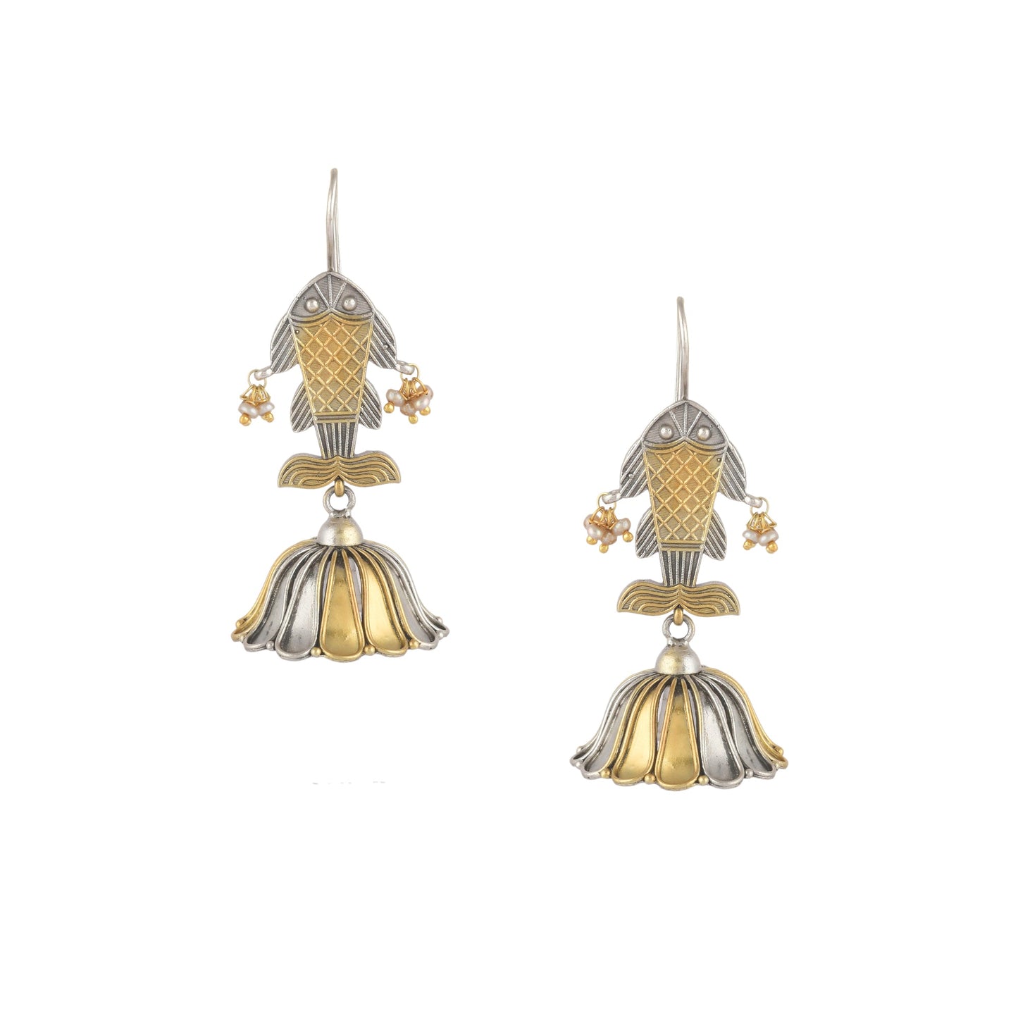 AAROHI FISH TREASURE DROP EARRING