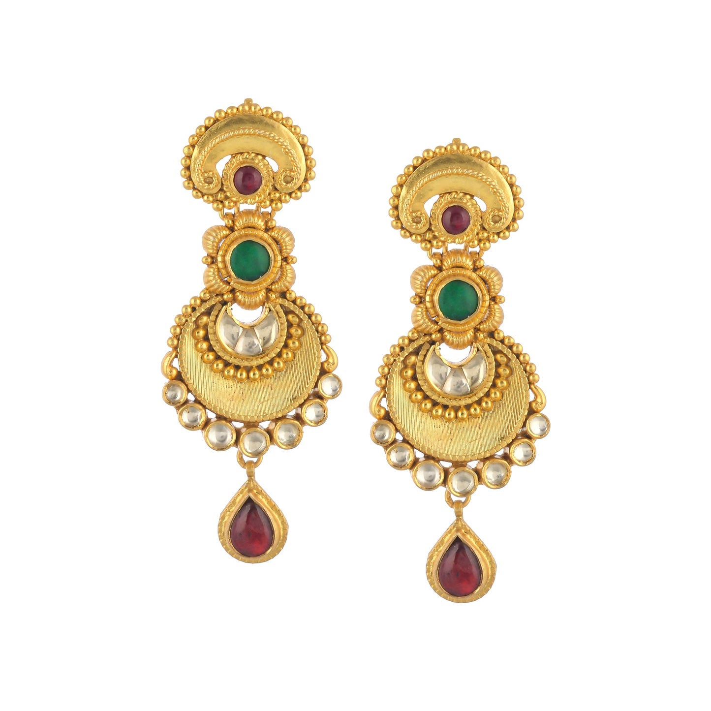 ANVITA SILVER PLATED
GOLD WITH STONES.