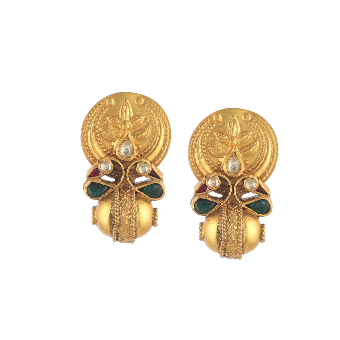 NARAYNI TRADITIONAL GOLD PLATED STUD