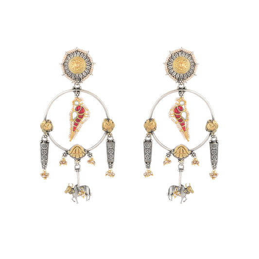 DAKSI TRIBEL STYLE HOLY COW EARRING