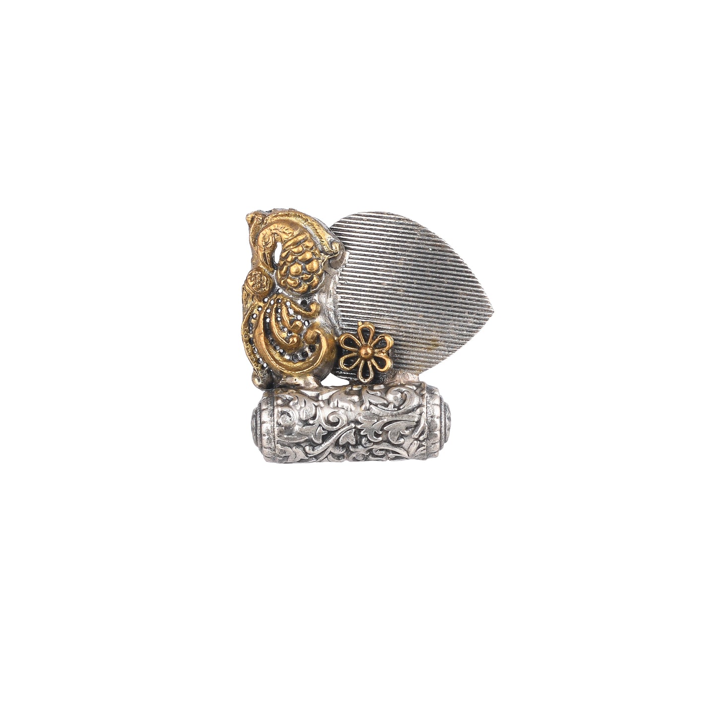 DITI TWO TONED, GOLDEN FLOWER RING