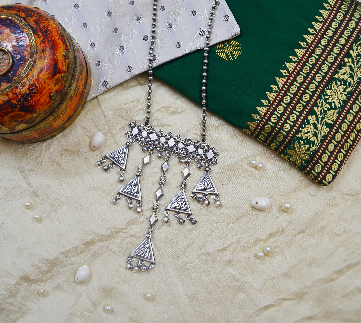 Ragini Silver Neckpiece