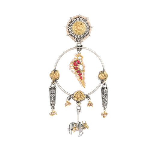 DAKSI TRIBEL STYLE HOLY COW EARRING